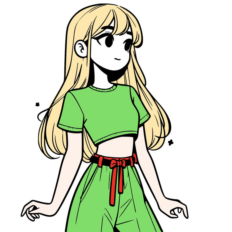 girl in a cute crop top