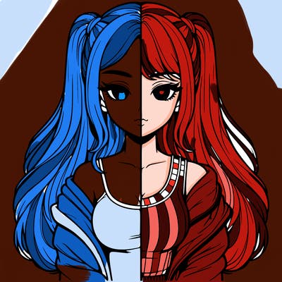 realistic girl split