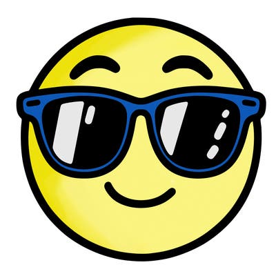 emoji with sunglasses