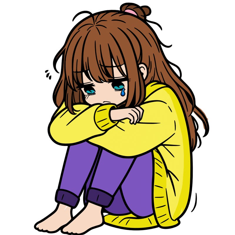 depressed girl