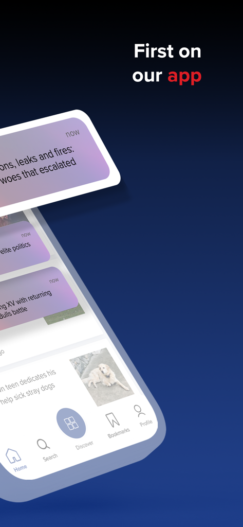 News24: Trusted News. First - News24 mobile app interface featuring breaking news notifications