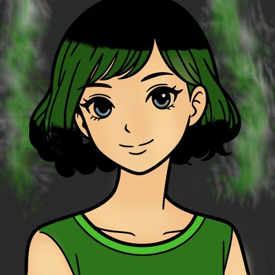 woman with short hair