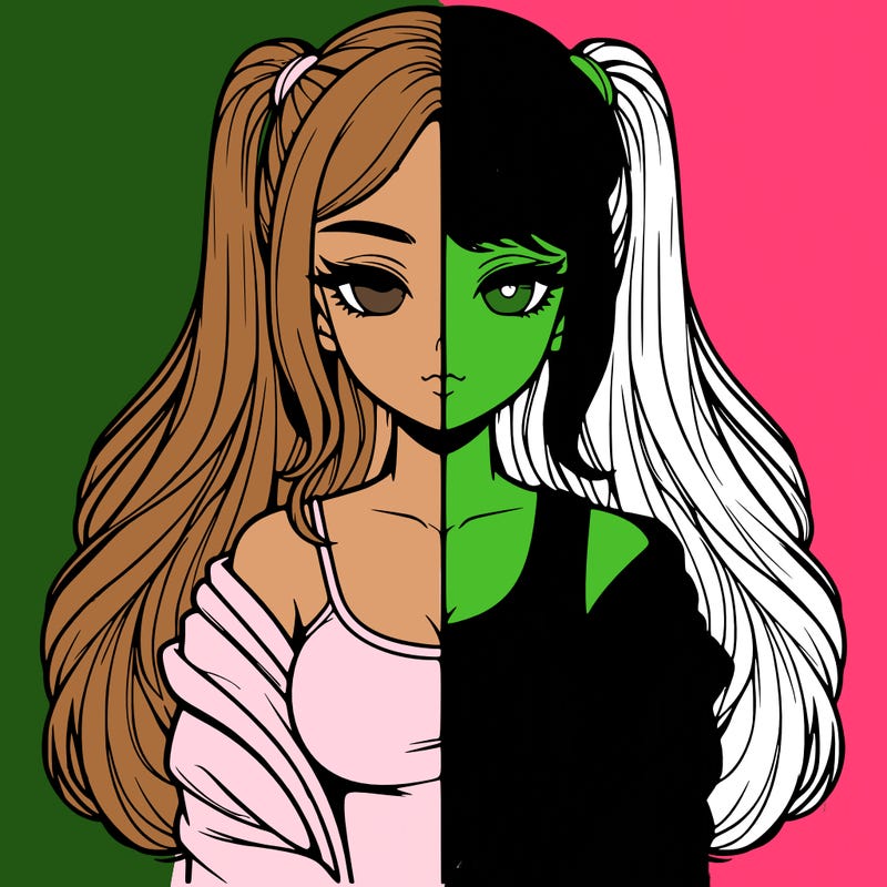 realistic girl split