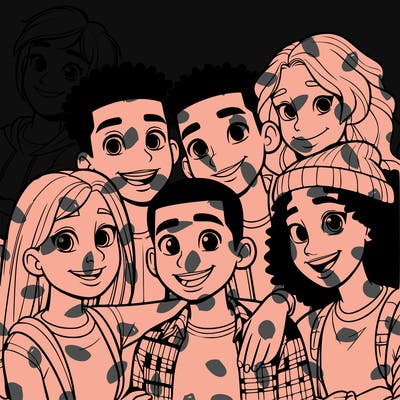 a mixed friend group