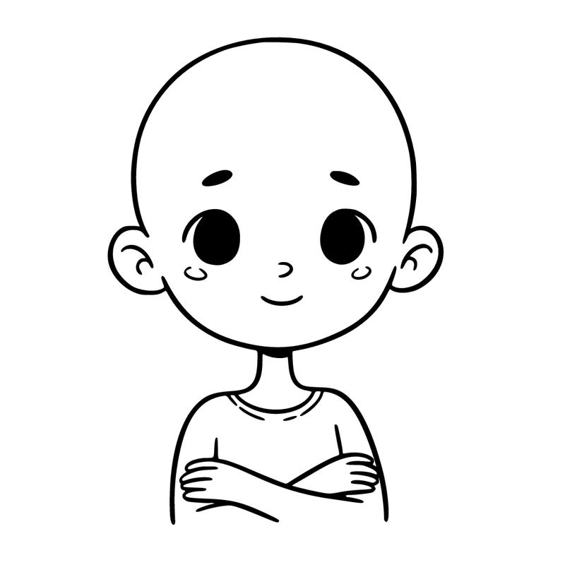 girl with no hair