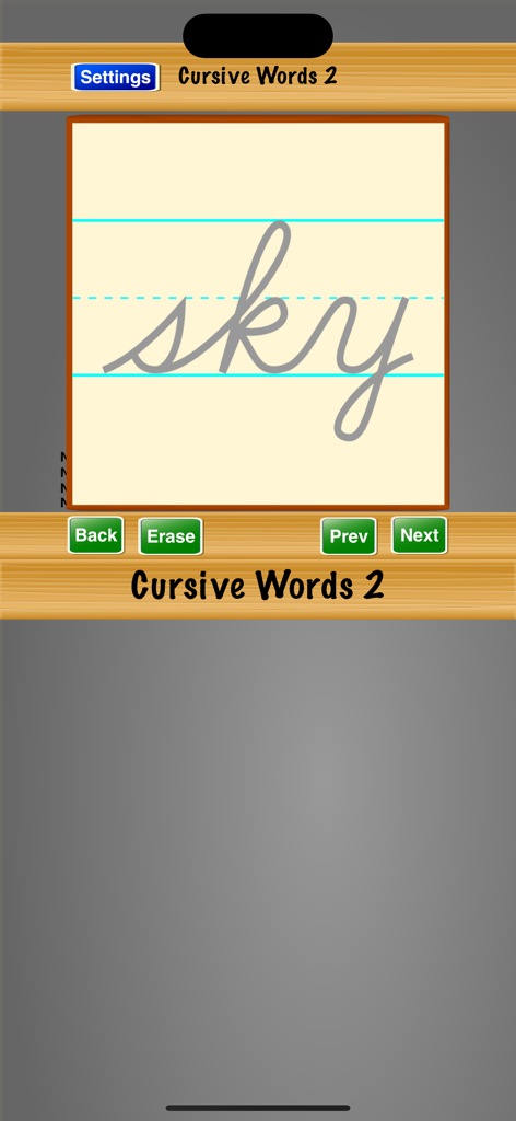 Cursive Words 2 - Education App | MWM