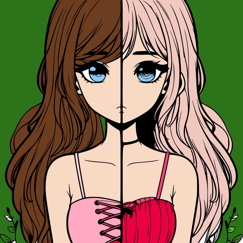 a realistic girl split