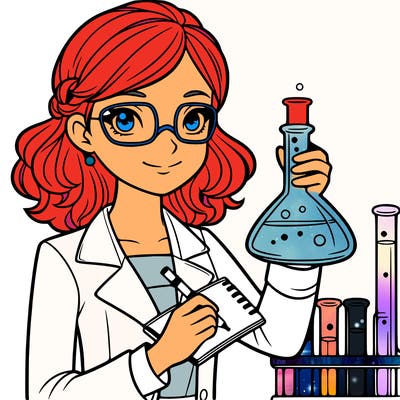 a female scientist