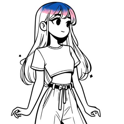 girl in a cute crop top