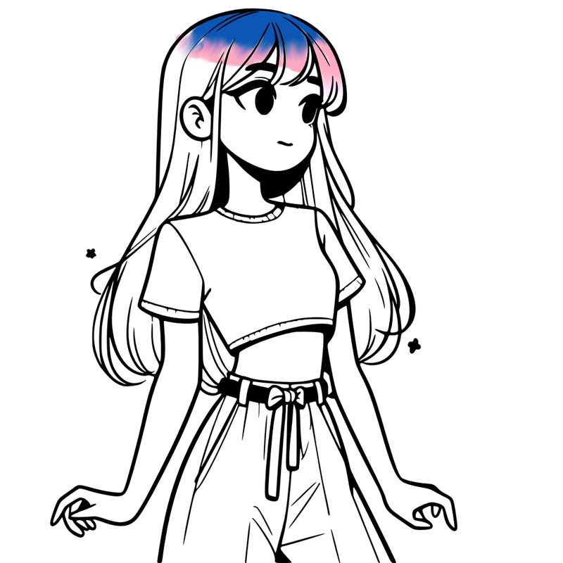 girl in a cute crop top