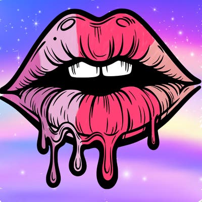 lips that look realistic and drip