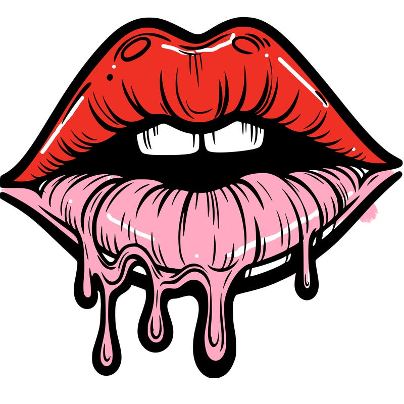 lips that look realistic and drip