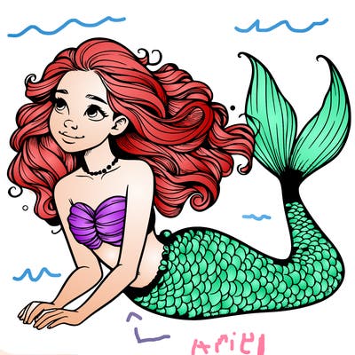a realistic mermaid