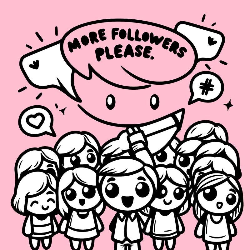 more followers please