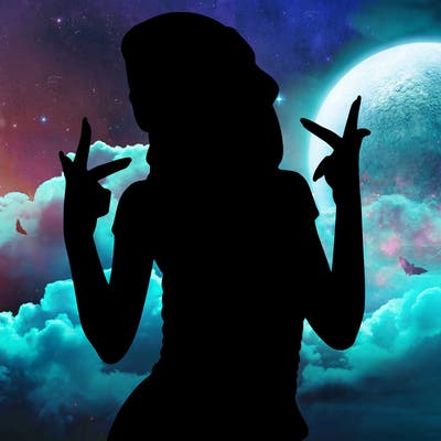 realistic teenage girl with braids and a beanie and crop top doing 🫶🏼