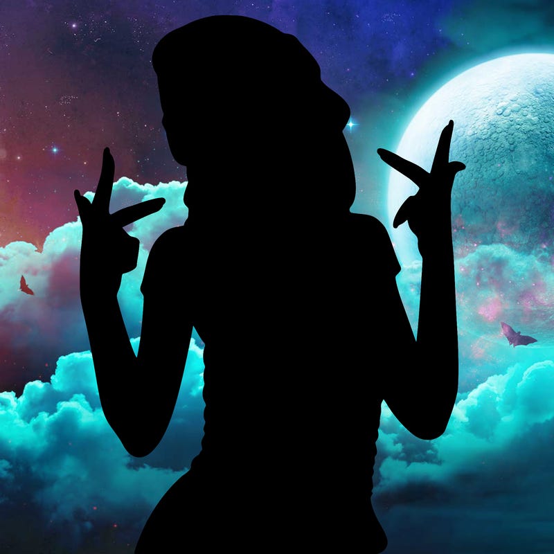 realistic teenage girl with braids and a beanie and crop top doing 🫶🏼