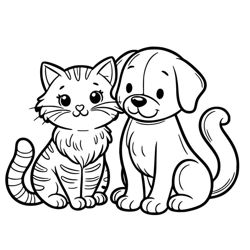 a cat and a dog