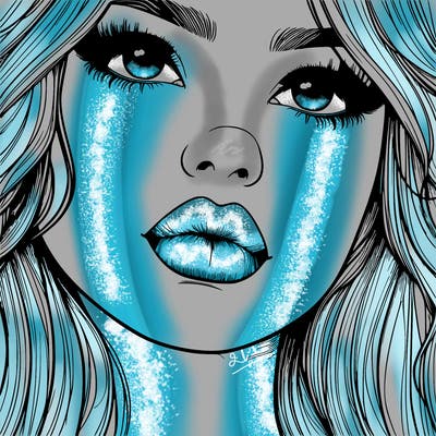 really realistic girl with lips