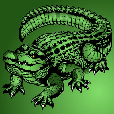 realistic crocodile