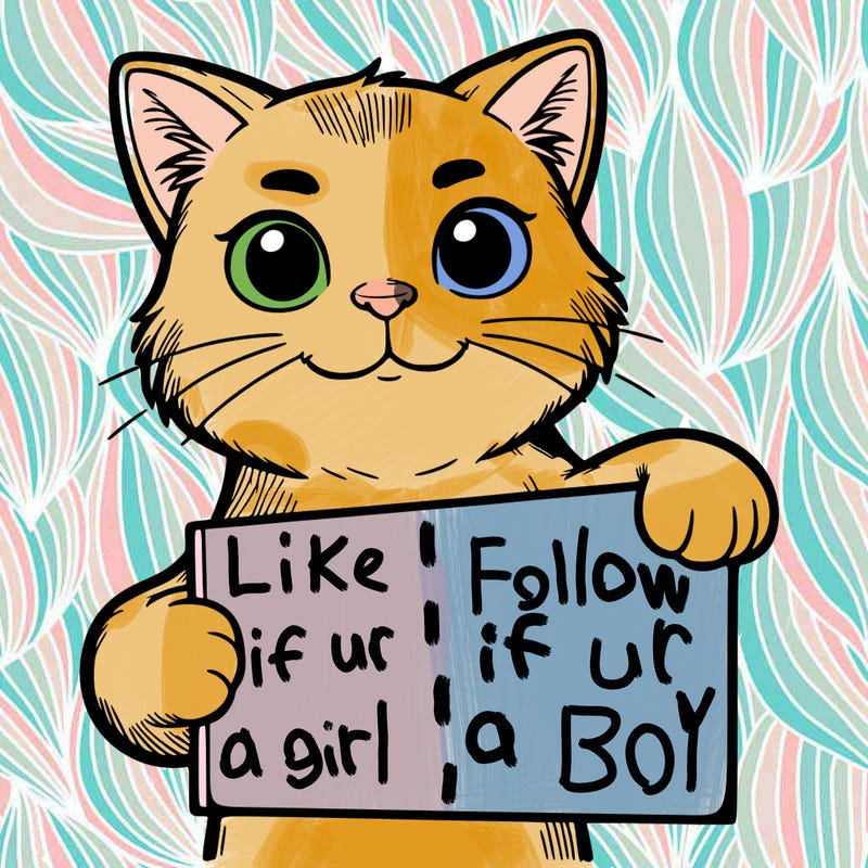 a realistic cat holding up a sign