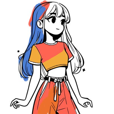 girl in a cute crop top