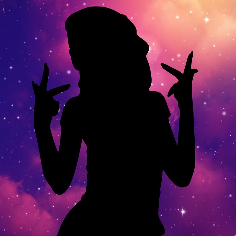 realistic teenage girl with braids and a beanie and crop top doing 🫶🏼