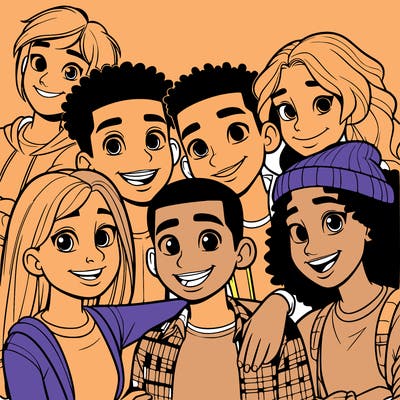 a mixed friend group