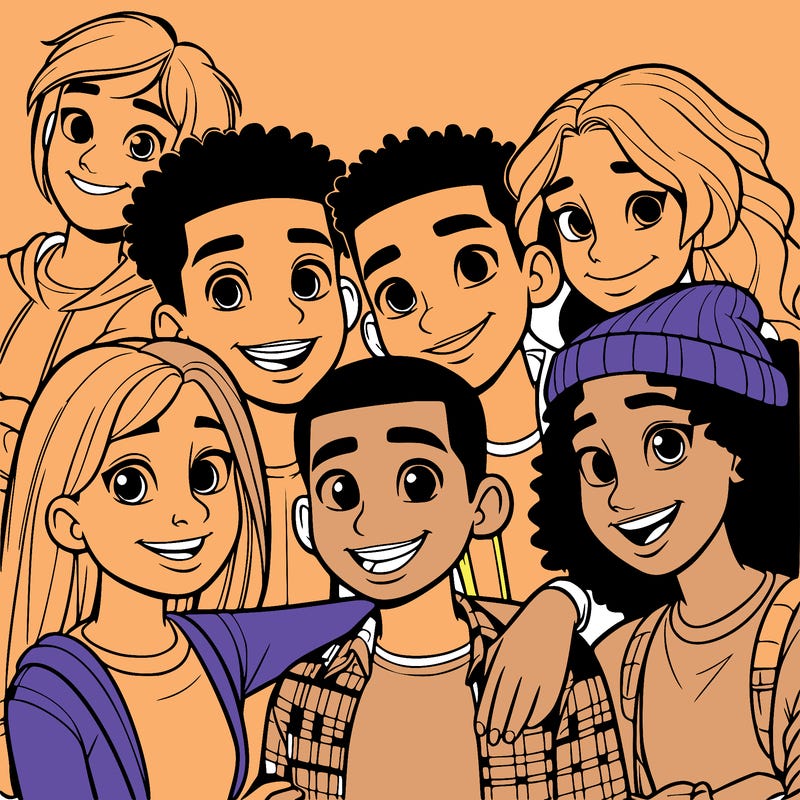 a mixed friend group