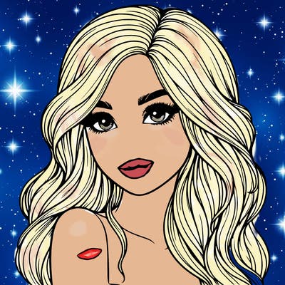 realistic girl with beautiful long hair