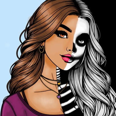 detailed realistic girl