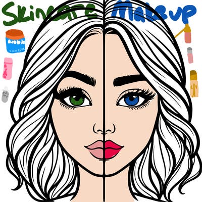 realistic girl split half