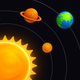 Solar System Planets: 3D Space