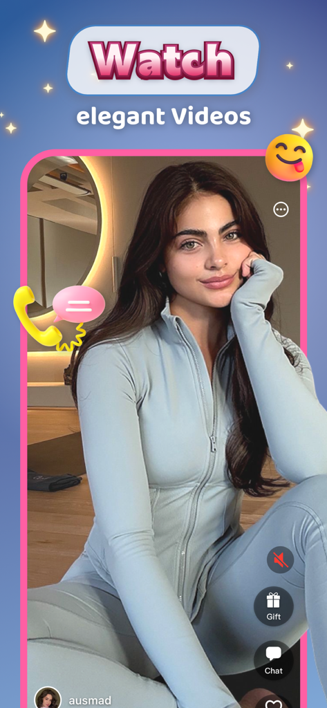 Sovo - - Interface of the Sovo app showing a woman in yoga attire with options to watch videos and interact with the community.