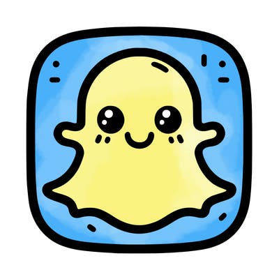 plain snapchat logo no face