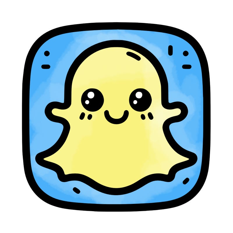 plain snapchat logo no face