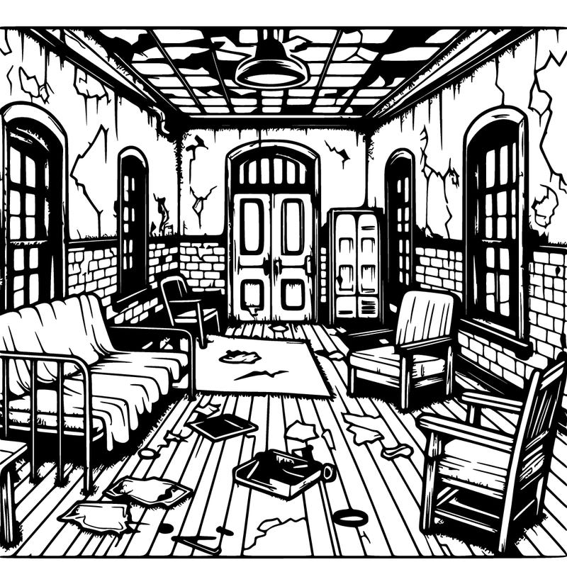 old mental hospital room abandoned