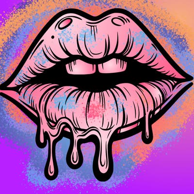 lips that look realistic and drip