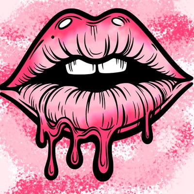 lips that look realistic and drip