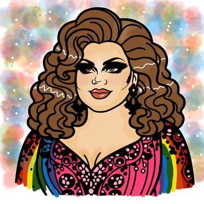 realistic plus size drag queen
