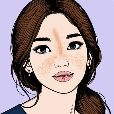 beautiful realistic asian woman