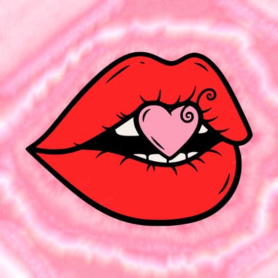 lips cute heart