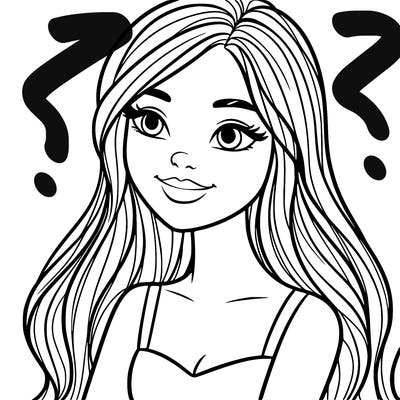 woman with long hair