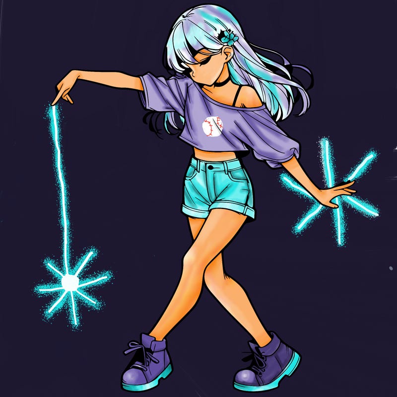 realistic girl danceing