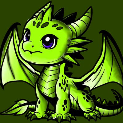 fierce baby night dragon