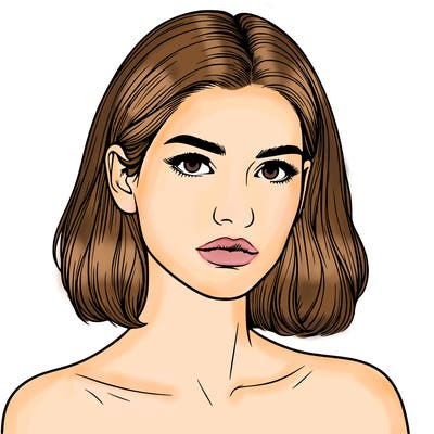 realistic portrait of woman