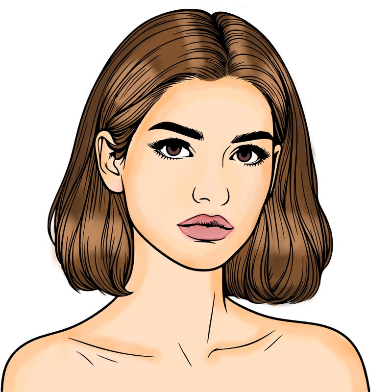 realistic portrait of woman