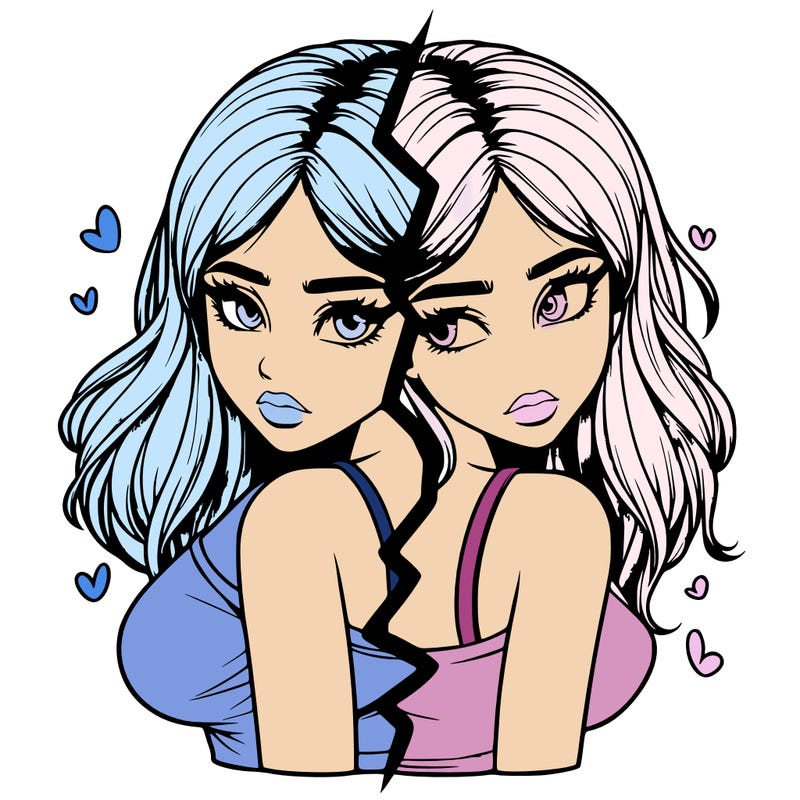 realistic girl split