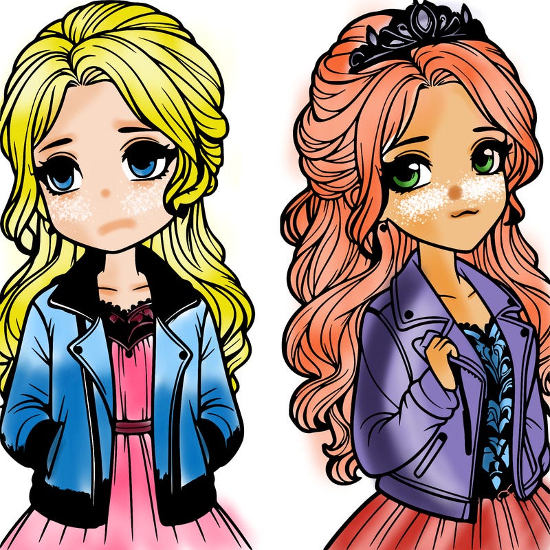 a princess with a jacket realistic