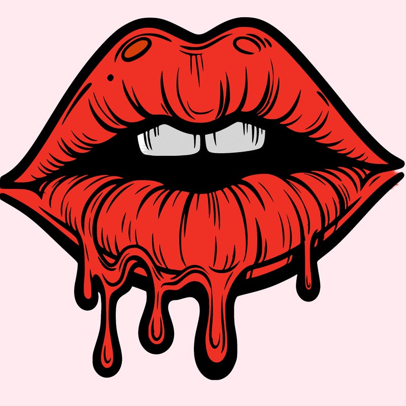 lips that look realistic and drip