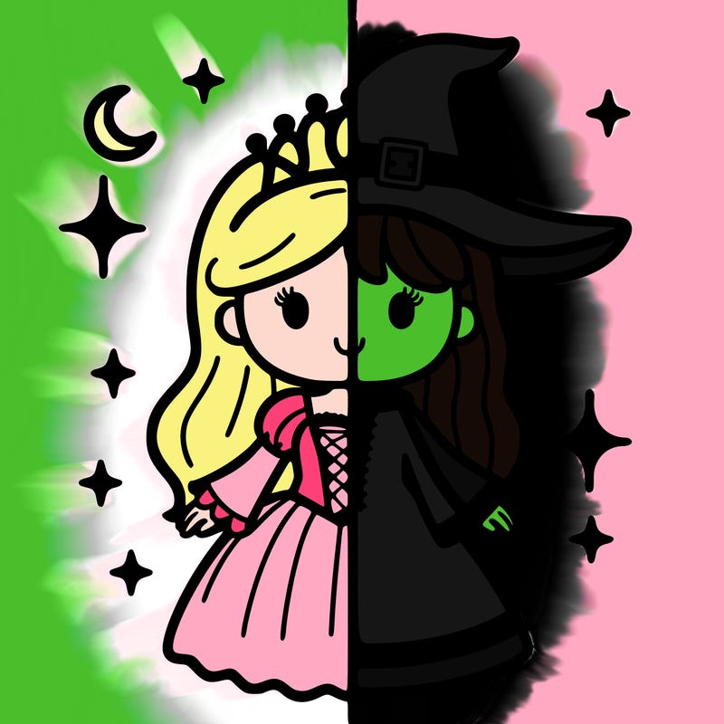 split princess and witch